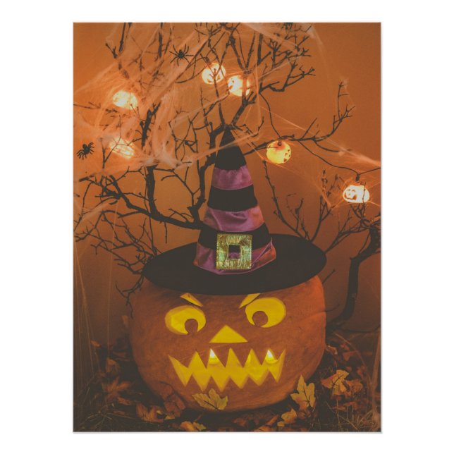 Pôster Halloween Pumpkin (Frente)