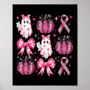 Poster Halloween Pumpkin Pink Fita Fita Disco Fantasma Br