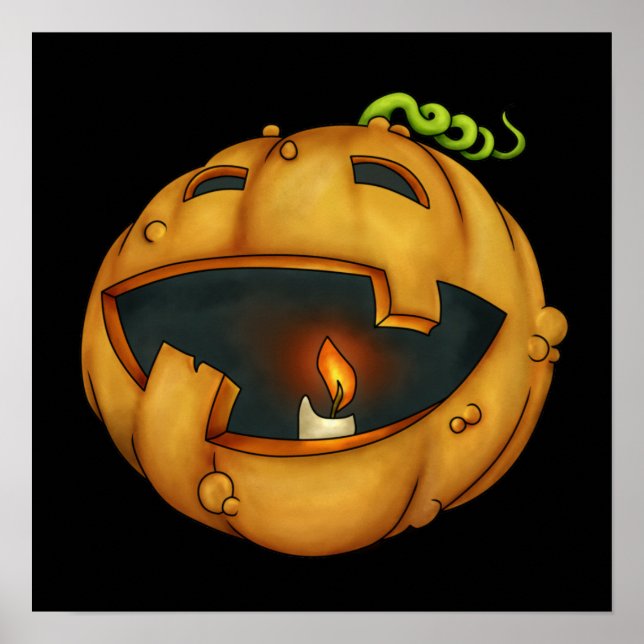 Poster Halloween Pumpkin - SRF (Frente)
