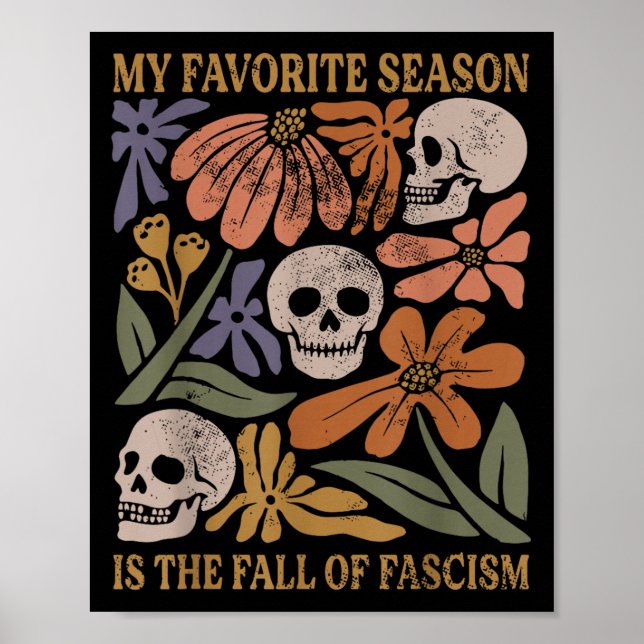 Poster Halloween Retro My Favorite Season Is The Fall Of  (Frente)