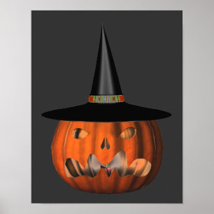 Pôster Halloween Scary Jack O Lanterna Pumpkin