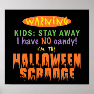POSTER HALLOWEEN SCROOGE