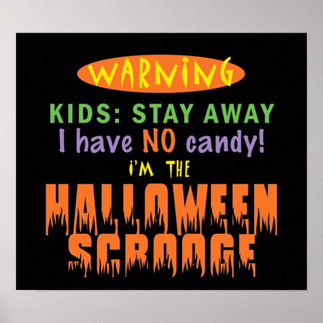 POSTER HALLOWEEN SCROOGE (Frente)