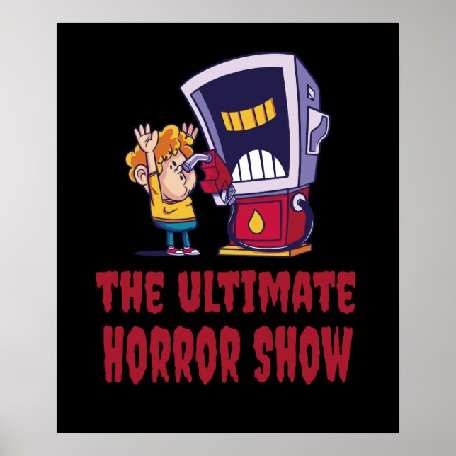 Poster Halloween - Show de Terror no Posto de Combustível (Frente)