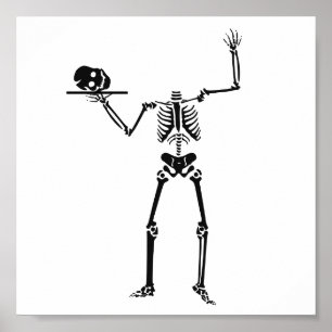 Pôster Halloween Skeleton