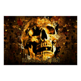 Pôster Halloween Skull