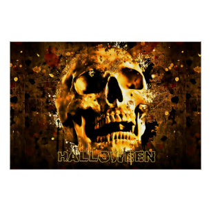 Pôster Halloween Skull
