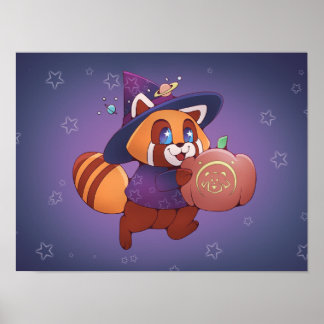 Poster Halloween Space Panda