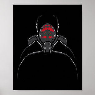 Poster Halloween Spider Black Viúva Masculina Homens Meni
