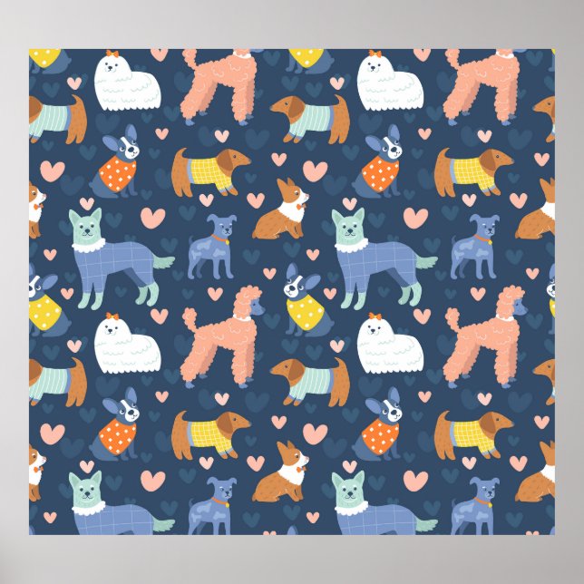 Poster Halloween Spiders Web: Padrão Invisível (Frente)