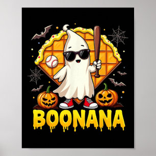 Poster Halloween Spooky Season Boonana Cute Ghost Nana