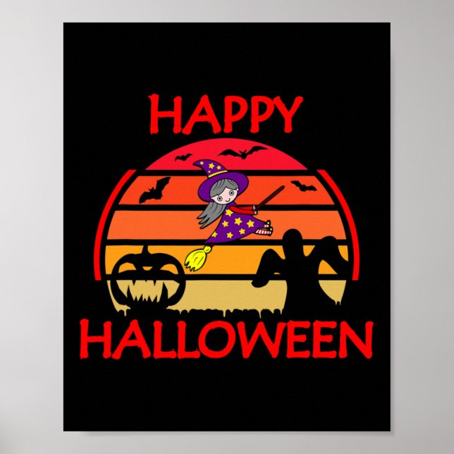 Poster Halloween Sunset (Frente)