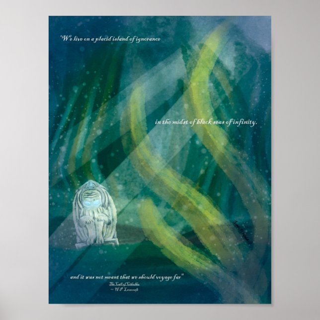 Poster Halloween The Call of Cthulhu Art Print  (Frente)