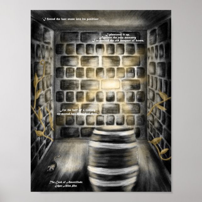 Poster Halloween The Cask of Amontillado Art Print (Frente)