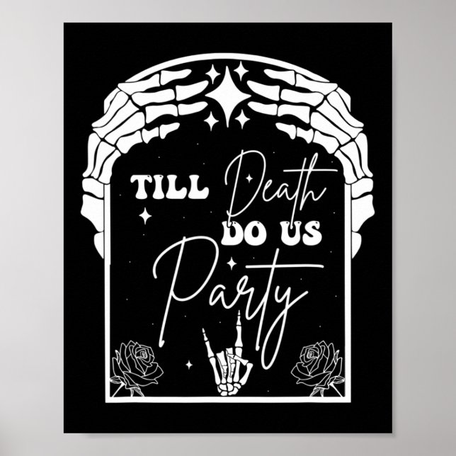 Poster Halloween Til Death Do U Party Chelorette Matchin (Frente)