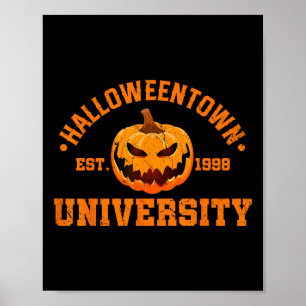 Poster Halloween Town University Est 1998 Pumpkin Hallowe