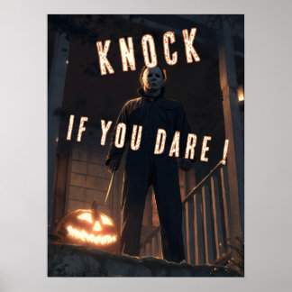 Poster Halloween Travessuras ou Gostosuras Bata se Você O
