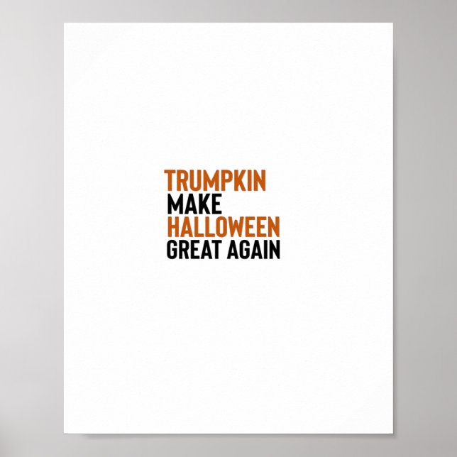 Poster Halloween Trumpkin - Faça Excelente De Halloween N (Frente)