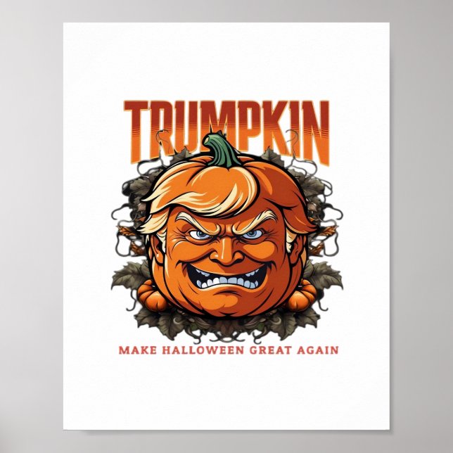 Poster Halloween Trumpkin Faz Excelente de Halloween Nova (Frente)