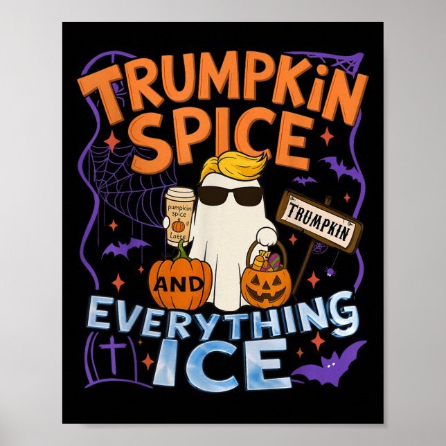 Poster Halloween Trumpkin Sce E Tudo O Ice Pumpkin (Frente)