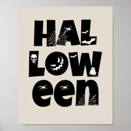 Poster Halloween Typography
