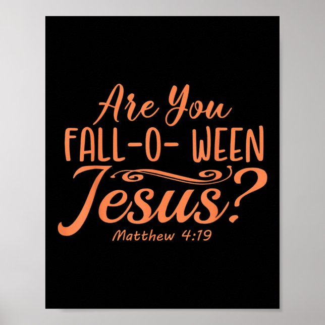 Poster Halloween Você Cai no Cristo de Jesus Matthew (Frente)