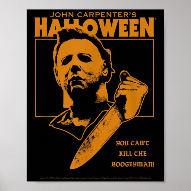 Poster Halloween, você não pode Matar o Boogeyman! (Frente)