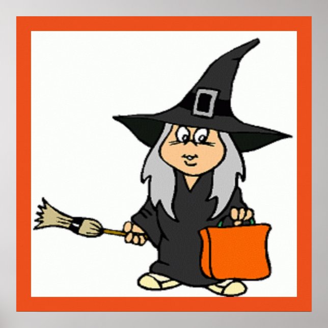 PÔSTER HALLOWEEN WITCH (Frente)