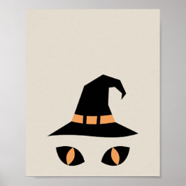 Poster Halloween witchy cat