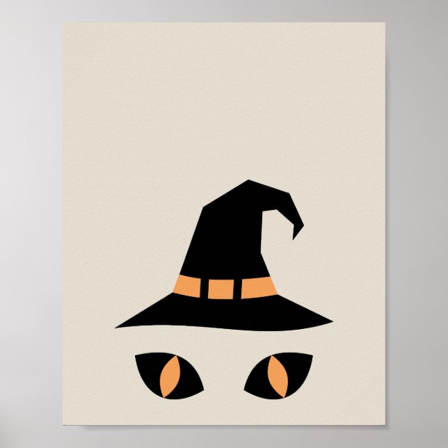 Poster Halloween witchy cat (Frente)