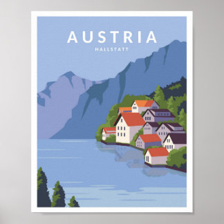 Poster Hallstatt Áustria