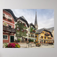 Hallstatt, fotografia pitoresca austríaca