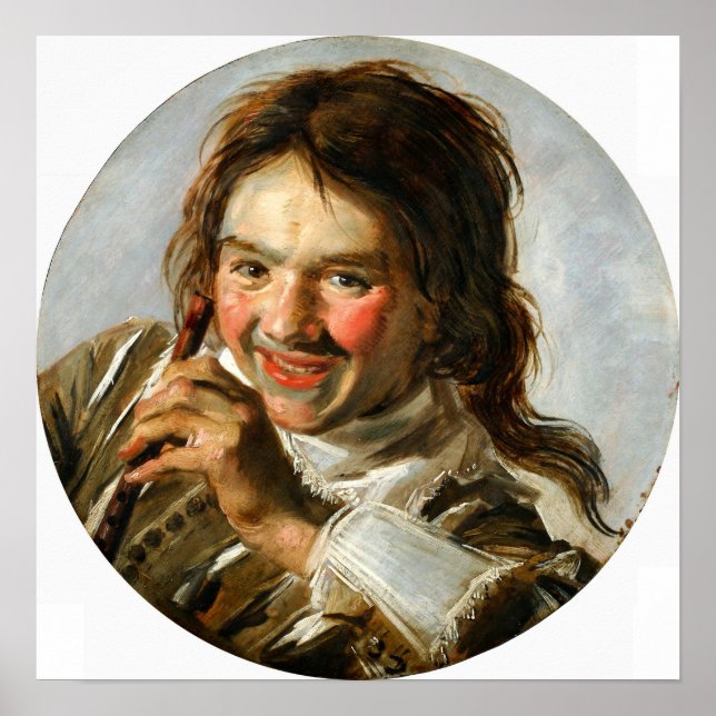 Poster Hals - Laughing Boy With A Flute (Frente)