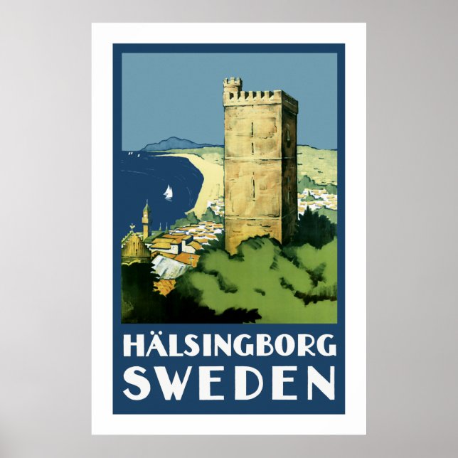 Pôster Halsingborg ~ Suecia (Frente)