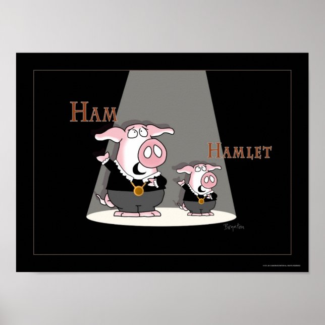 Poster HAM/HAMLET por Sandra Boynton (Frente)