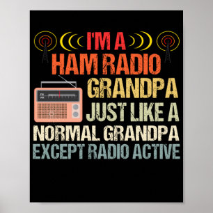 Poster Ham Radio Operator Amateur Radio Father's Day