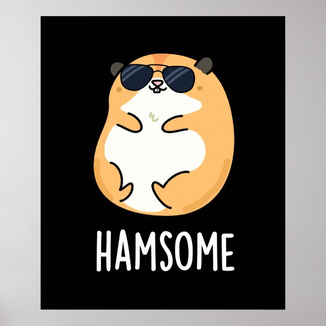 Poster Ham, um Engraçado Belo Hamster (Frente)