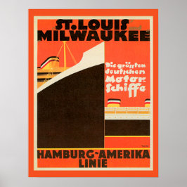Poster Hamburg-America Linie