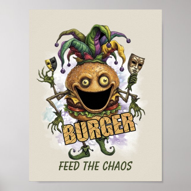 Poster Hamburger Amigo do Bobo do Vazio (Frente)