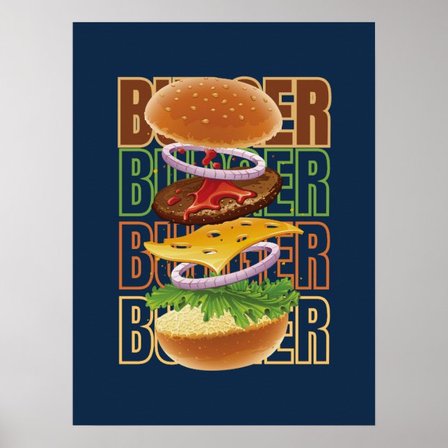 Poster Hamburger Art (Frente)