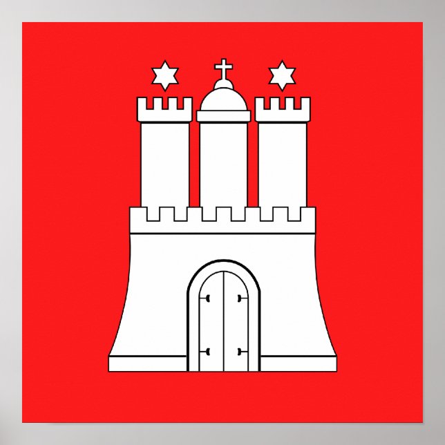 Poster Hamburgo, Alemanha (Frente)