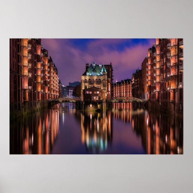 Poster Hamburgo Alemanha (Frente)