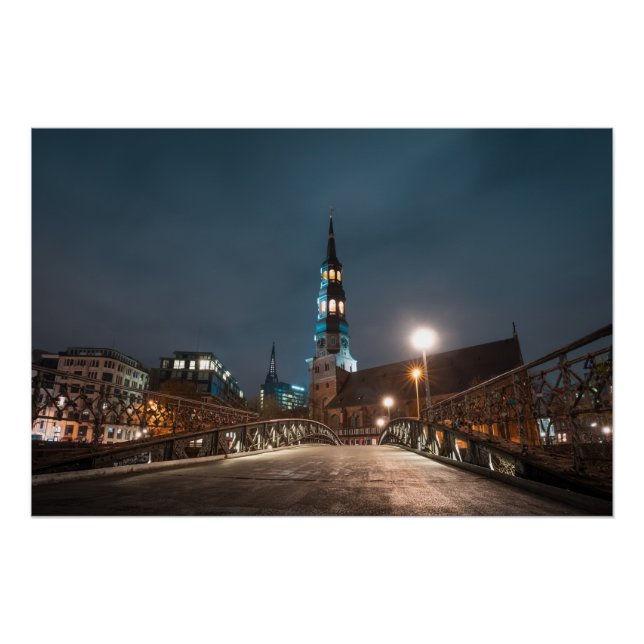 Pôster Hamburgo Alemanha (Frente)