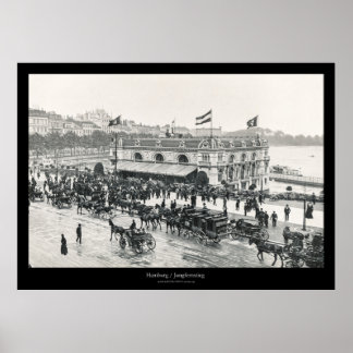 Poster Hamburgo, Jungfernstieg/