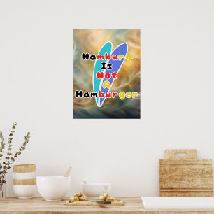 Poster Hamburgo Não É Um Hambúrguer