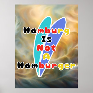 Poster Hamburgo Não É Um Hambúrguer