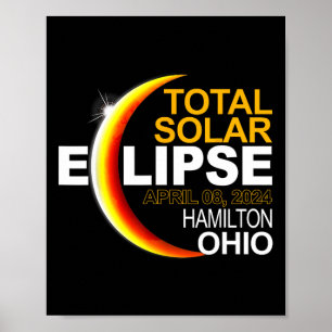 Poster Hamilton 2024 Solar Eclipse 2024 040824 Eclipse