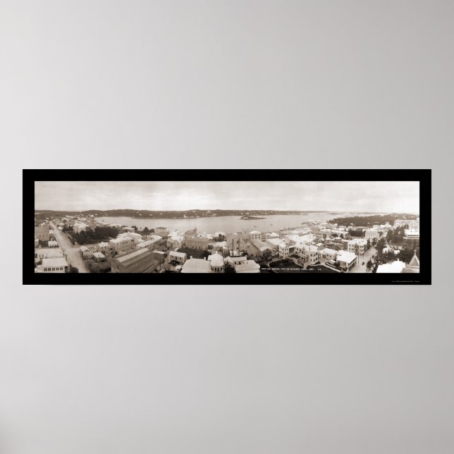 Pôster Hamilton Bermuda Foto da Torre 1911 (Frente)