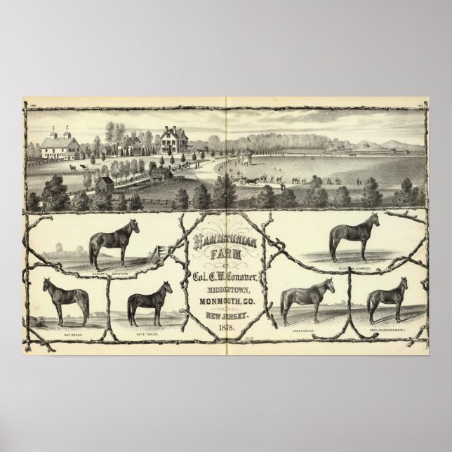 Poster Hamiltonian Farm in Middletown, NJ (Frente)