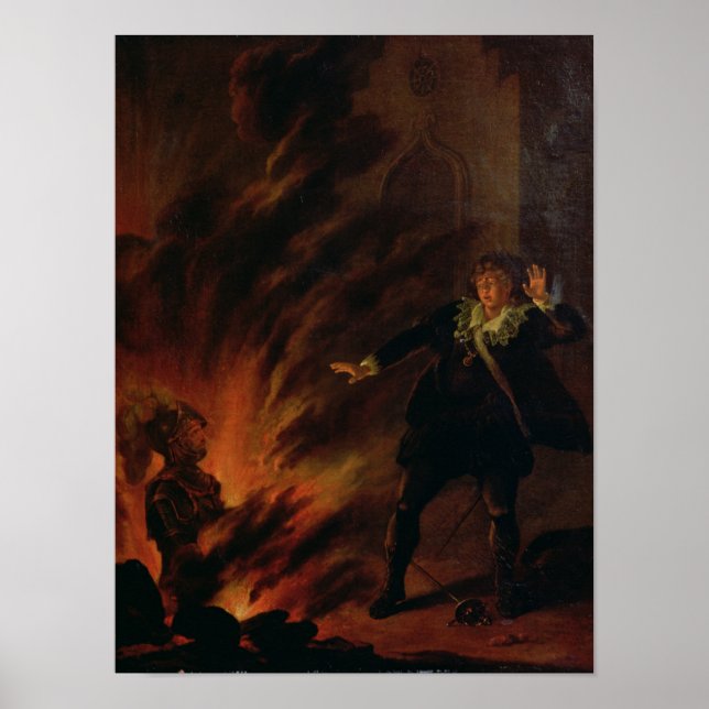 Poster Hamlet and the Ghost of his Father (Frente)